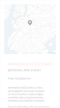 Mobile Screenshot of amandakweddings.com