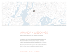 Tablet Screenshot of amandakweddings.com